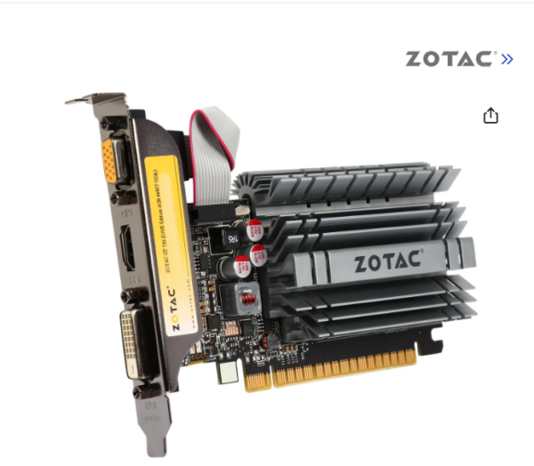 ZOTAC GeForce GT 730 4GB DDR3 PCI Express 2.0 Zone Edition Video Card ZT-71115-20L