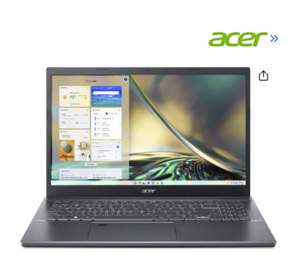 Acer Aspire 5 15.6" Laptop i5-12450H 12GB RAM 512 GB PCIe SSD Windows 11 Home A515-57-5186