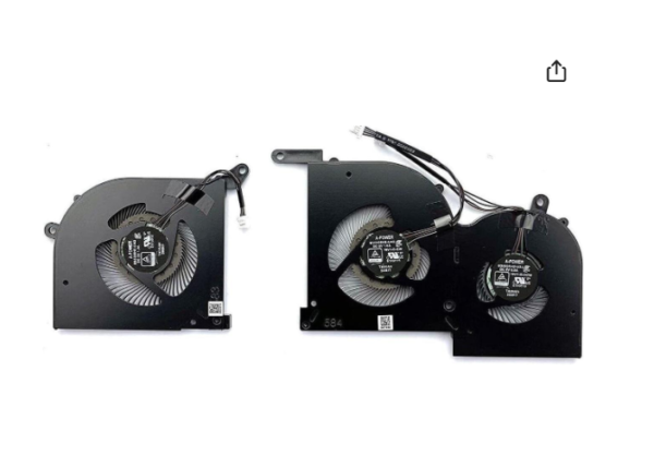 CPU + GPU Cooling Fan For MSI WS66 GS66 Stealth 10SD 10SGS 10SF 10SE MS-16V1