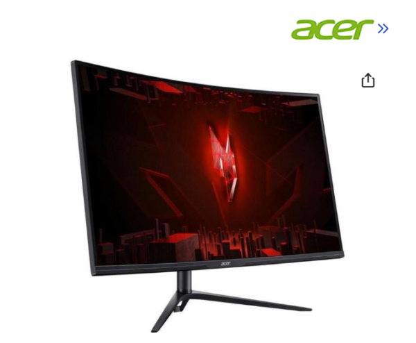 Acer Nitro XZ320QK P3 32" Class 4K UHD Gaming LED Monitor - 16:9 - Black - 31.5" Viewable - Vertical Alignment (VA) - LED Backlight - 3840 x 2160 - 16.7 Million Colors - FreeSync Premium