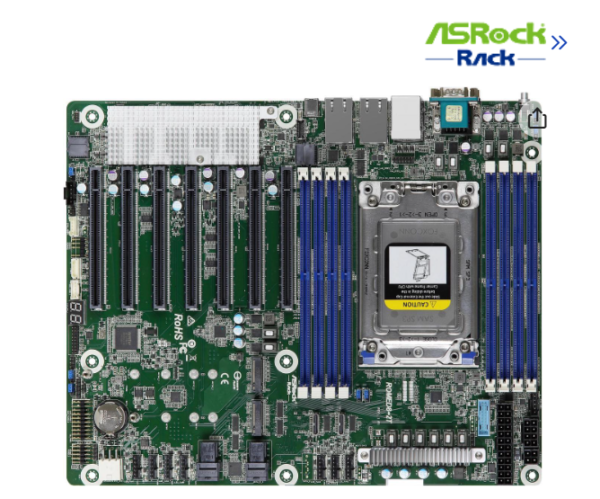 AsRock Rack B650D4U Micro-ATX Server Motherboard Single Socket AMD EPYC™ 4004 and AMD Ryzen™ 9000/8000/7000 series Processors (LGA 1718) B650E PCIe 5.0 Dual 1G Lan