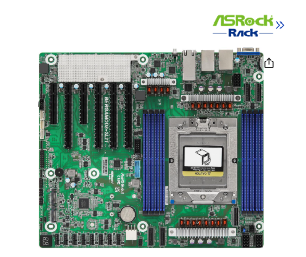 ASRock Rack Server Motherboard BERGAMOD8-2L2T CEB Single Socket SP5 (LGA6096) AMD EPYC™ 9004