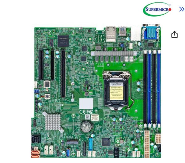 SUPERMICRO MBD-X12STH-F-O Micro ATX Workstation Motherboard LGA 1200 Intel C256