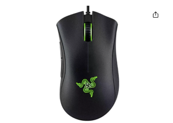 Fantech DeathAdder Essential Wired Gaming Mouse, Mechanical Switch,6400dpi,6 programmable buttons, Five High-speed Response Buttons, Black