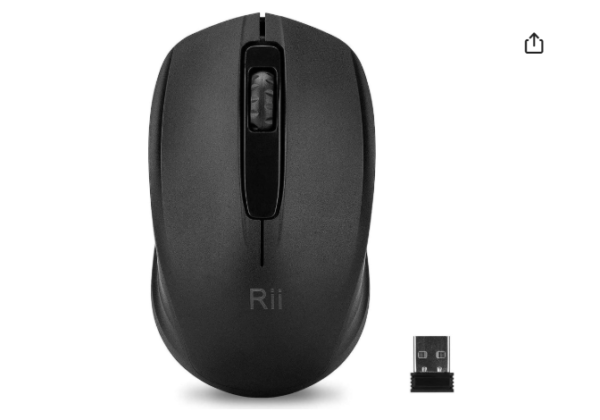 Rii Wireless Mouse, 2.4G Portable Computer Mice for PC, Laptop, Windows,Office Included Wireless USB dongle (Black) Be the first to review this product...