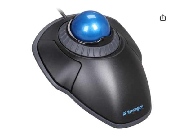 Kensington Orbit K72337 Black Wired Optical Trackball