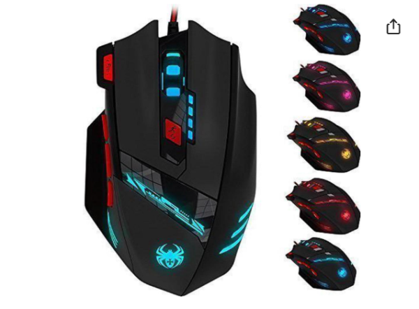 Zelotes Gaming Mouse with 4,000DPI, High Precision, 12 Programmable Mouse Buttons (C-12)