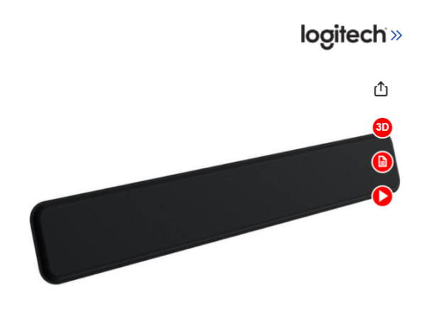 Logitech MX Palm Rest, Black 956-000001