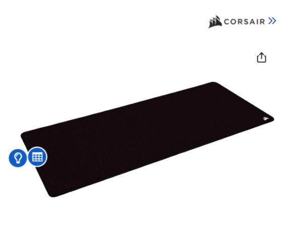 Corsair MM350 PRO CH-9413770-WW Premium Spill-Proof Cloth Gaming Mouse Pad - Extended XL