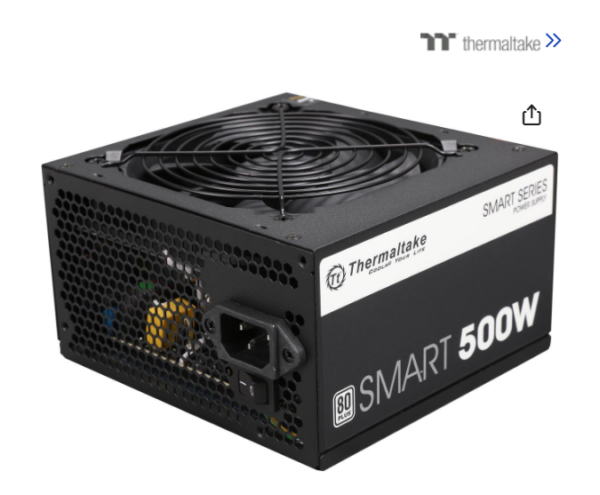 Thermaltake Smart Series 500W SLI/CrossFire Ready Continuous Power ATX 12V V2.3 / EPS 12V 80 PLUS Certified Active PFC Power Supply Haswell Ready PS-SPD-0500NPCWUS-W