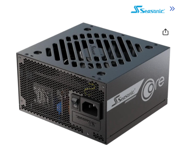 SeaSonic CORE ATX 3 (2024) GX-750 750 W ATX3.1 80 PLUS GOLD Certified Full Modular Power Supplies