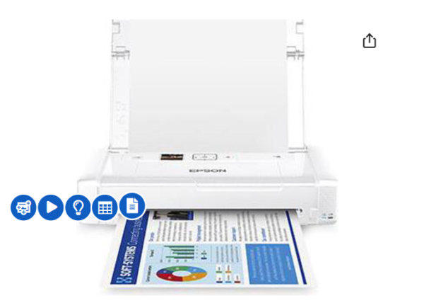 Epson WorkForce EC-C110 Colour Wireless Inkjet Printer - (C11CH25202)