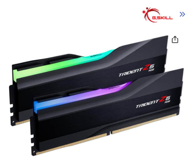 G.SKILL Trident Z5 RGB Series 32GB (2 x 16GB) 288-Pin PC RAM DDR5 7200 (PC5 57600) Desktop Memory Model F5-7200J3445G16GX2-TZ5RK