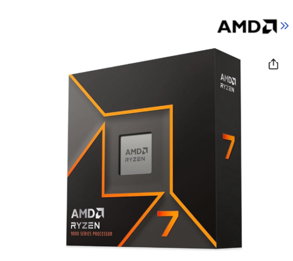 AMD Ryzen 5 7600X - Zen 4 6-Core 4.7 GHz - Socket AM5 - 105W Desktop Processor (100-100000593WOF)